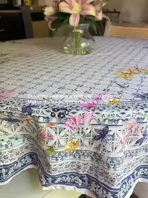 Also 100% cotton! Every print was absolutely beautiful!!  #tablecloth #homedecor #vintage #cosyhome #cozy 