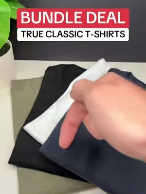 The staple pack of True Classic premium t-shirts #trueclassic #menstshirt 