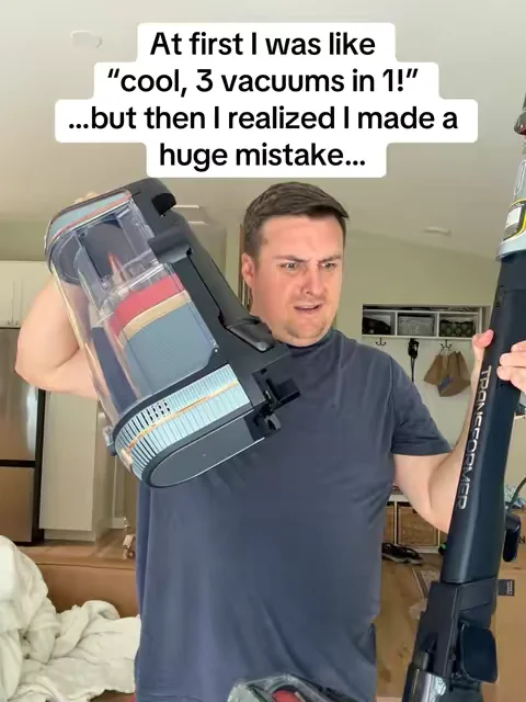 This vacuum transforms from a full-size cleaner to a lightweight handheld in seconds. Powerful suction, flexible design, and way easier to tackle stairs, furniture, and tight spaces. 🦈✨ #SharkVacuum #CleaningHack #HomeEssentials 