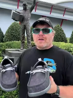 🏁 HEYDUDE x NASCAR Wally Funk Shoes | Limited Edition Race Day Style 👟 Bring race day energy wherever you go with the HEYDUDE x NASCAR Wally Funk shoes! Designed for NASCAR fans, these lightweight slip-on shoes combine all-day comfort with bold motorsports-inspired style. Whether you’re headed to the track, traveling, or just running errands, these shoes keep your feet comfortable without sacrificing style. ✅ Official HEYDUDE x NASCAR collaboration ✅ Ultra-lightweight and flexible design ✅ Easy slip-on fit with elastic laces ✅ Cushioned insole for all-day comfort ✅ Perfect for race weekends, everyday wear, and NASCAR collectors If you’re looking for comfortable NASCAR shoes that stand out, the HEYDUDE Wally Funk is a must-have. Grab yours before this limited-edition collaboration sells out! #HeyDude #HeyDudeShoes #NASCAR #daleearnhardt #Daytona 