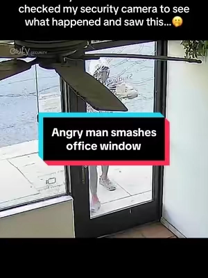 What did he do that for?! 😳 #eufy #caughtoncamera #securitycamera #scary #crime 