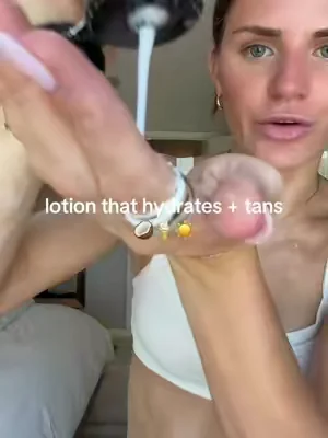 LAZY GIRL SELF TANNER ✨☀️ #tanning #uv #selftan #lotion 