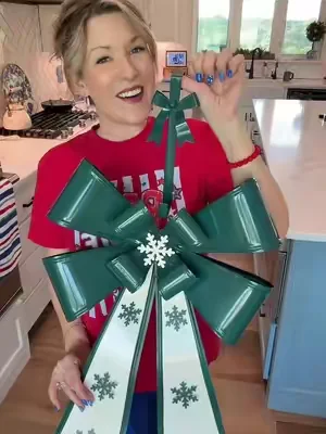 Home reflections 26 inch metal bow for your door! #christmasinjuly #dealsforyoudays #christmasdecor #homedecor #qvc @QVC, Inc 