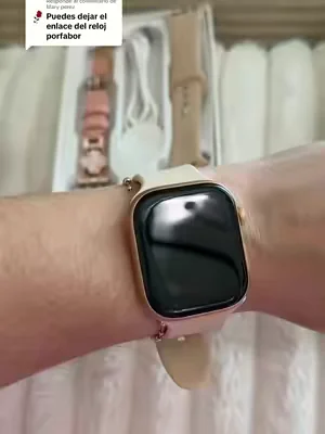 Respuesta a @Mary perez  reloj inteligente con 3 correas intercalables y cobertor de pantalla, recibe llamadas y notificaciones, compatible con cualquier teléfono #relojinteligente #tecnologia #reloj #smartwhatch #relojdelujo 