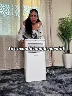 Aire acondicionado pequeño y portátil. Solo pesa 54 libras en su caja y es de bajo consumo. #ac #aireacondicionado #portableac #garvee #dealsforyoudays 