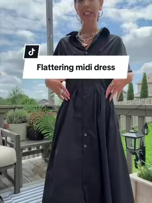 Button down shirt dress 