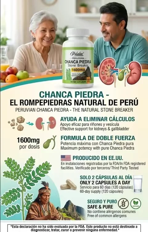 ¿Cuidar tus riñones y vesícula de forma natural? 💧 ¡Es posible! Dale a tu cuerpo el apoyo que se merece con esta poderosa fórmula ancestral de Chanca Piedra (1600mg). Sin gluten, sin azúcar y 100% natural. 🍃 👇 ¡Consigue el tuyo en el carrito amarillo antes de que se agote! 🛒#fyp #supplementsthatwork #TikTokShopUSA 