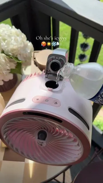 Thank you Shark for making this weather tolerable 🙏🏼 #sharkflexbreeze #sharkhome #sharkflexbreezehydrogo #mistingfan #beattheheat 
