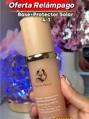 Biomimic Foundation 4 en 1 - Espectro de luz, base líquida para maquillaje de acabado impecable y de aspecto natural y ligero #dealsforyoudays #foundation #tiktokshopcreatorpicks 