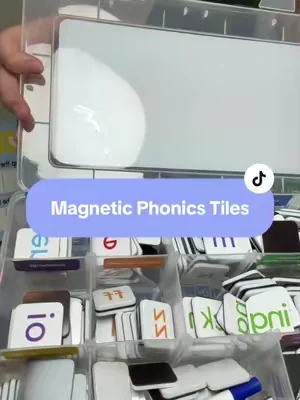 We are using these magnetic phonics tiles to continue education through the summer, and they are so fun to use. #phonicsforkids #phonics #earlychildhoodeducation #educator #summerlearning 