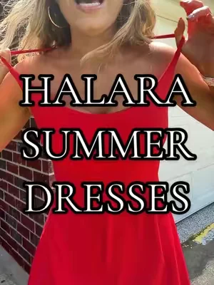 the dress of the summer 🔥#halaradress #halarafabric #halaralistens #dealsforyoudays    