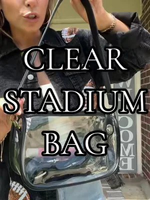 Save yourself the walk of shame back to the car #clearbag #stadiumbag #clearbagpolicy       
