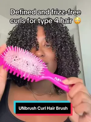 This brush makes defining my curls way better🤯 #UNbrush #CurlyHair #type4hair #washngo #dealsforyoudays 