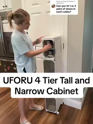 Replying to @Debi & Dexter  UFORU Tall and slender cabinets are great for all the small spaces you need to organize! #uforu #smallspacesolutions #shoeorganizer #organization #dealsforyoudays 