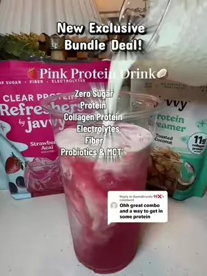 Replying to @BamaBrandy 🎀❌️ Such a YUMMY Combo!🍓🥥 #javvycreamer #javvyrefresher #javvybundle #tiktokshopcreatorpicks 