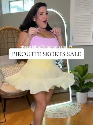 The Piroutte skort is on sale right now too!! Price is valid today only!  #skort #midsizefashion #apronbelly #popflex @POPFLEX Active 