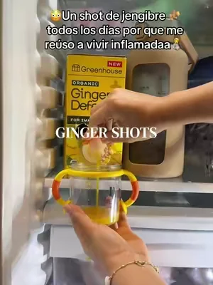 Aparte de los muchos beneficios que tiene este es orgánico y contiene cúrcuma también, ingredientes anti-inflamatorios!! #greenhousegingershot #gingershot #shotdejengibre #gingershotrecipe #antiinflamatorio  Individual results may vary 