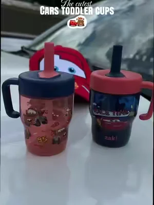 Leakproof toddler cups! #mcqueen #lightningmcqueen #lightningmcqueencup #toddlercup #leakprooftoddlercup 