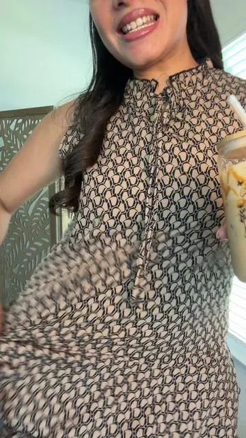 Enamorada de este vestido con diseño geométrico 
