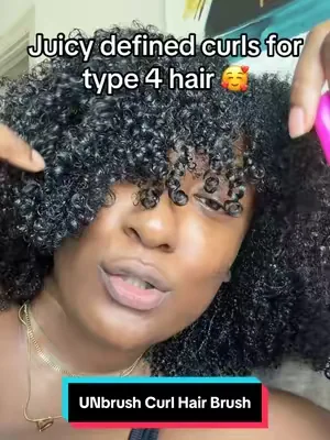 This curl brush is heaven sent and get my curls defined to the T so good fr 🥰 #UNbrush #type4hair #washngo #summeressentials #dealsforyoudays 