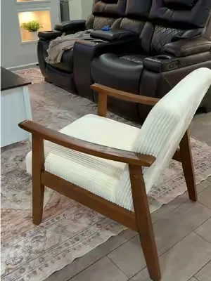 Hermosa silla de madera pura súper confortable #chair #officechair #tiktokshopcreatorpick #dealsforyoudays #summerwins @Yaheetech Shop 