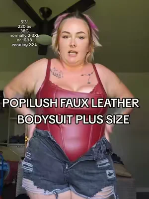 and then proceeded to wear it to a demi concert 🎉🌈 #plussizeoutfits #concertoutfit #nightoutoutfit #shapewearbodysuit #tiktokshopcreatorpicks  Popilush shapewear bodysuit leather
 Plus size leather bodysuit
 Shapewear leather bodysuit plus size
 Apron belly shapewear leather
 Popilush leather shapewear
 Night out outfit plus size
 Summer 2026

