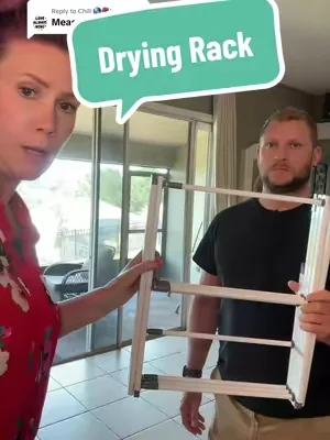 Replying to @Chill 🌎🌺 drying rack compares to my wood frame rack #dryingrack 