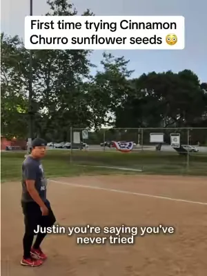 First time trying Cinnamon Churro sunflower seeds 😳🥎 @Slowpitch Hank 🥎 