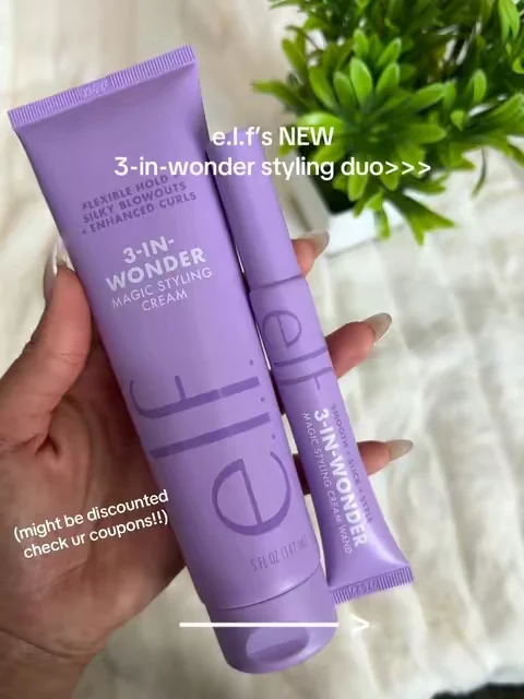 This duo includes the styling cream and wand that helps you achieve countless hair looks at home or on the go!  @e.l.f. Cosmetics #elfcosmetics #elfhair #elfstylingwand #summeressentials #dealsforyoudays 