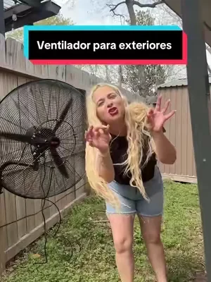 Ventilador para exteriores que rocía agua #creatorsearchinsights #tiktokshopstockup #DealsForYouDays #tiktokshopcreatorpicks #ventilator 