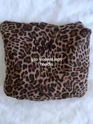 obsessed 🖤 #gap #hoodie #leopardprint #sweater 