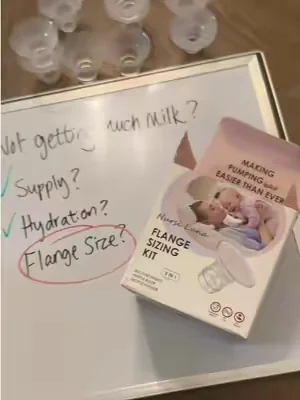 Flange sizing kits are the most overlooked, yet most useful tool a pumping mom could use to help get the best output for their baby. #pumpingmom #pumpingjourney #firsttimemom #pregnant #pregnancytiktok 