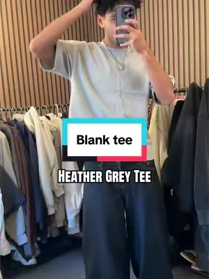 300 GSM 'Heather Grey' Core Tee V2 #lucidblank #blanktee 