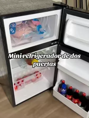Mini refrigerador de dos puertas, súper silencioso, ideal para habitaciones, negocios, garajes. #minirefrigrator #minirefrigerador #refrigerator #refri #dealsforyoudays 