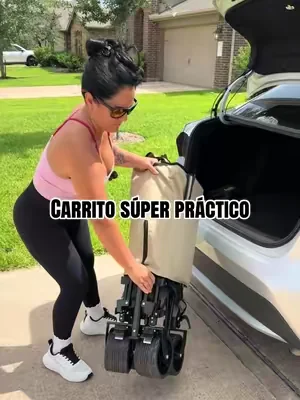 Un carrito heavy duty para transportar todo tu equipaje o cosas durante tus vacaciones también al parque playa camping! #summerwins #dealsdayforyou #foldingcar #moms #playa 