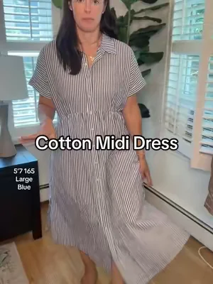 Your throw on and go cotton midi dress #cottondress #mididress #dresses