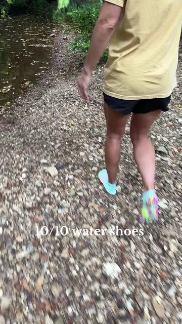 Where have these been all my life?! Most comfortable water shoes I’ve ever owned!  #watershoes #creek #kayaking #womensshoes #watershoesforwomen 