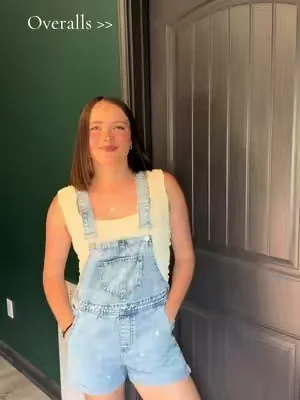 Love a good pair of overalls ✨🤍 #overalls #summerlooks #womensfashion #dealsforyoudays 