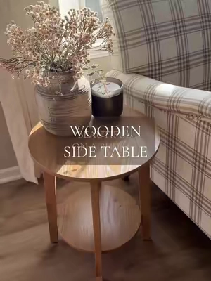 The perfect little side table #homedecor #sidetable #endtable #furniturefinds #affordablefurniture 