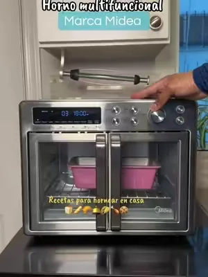 Horno con espacio que funciona como freidora de aire también marca @Midea-US #midea #horno #panencasa #blackfriday #fyp 