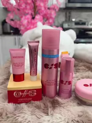 Set de Maquillaje de Larga Duracion Primer Difuminador Polvo Sellador y Spray Fijador Maquillaje Fijador Primer Facial Polvo Traslucido Kit de Viaje Cara #tiktokcreatorpicks #DealsForYouDays #setmaquillajeonesize #primerdifuminadorfacial #sprayselladormaquillaje -En mi rutina primero aplico el primer para dejar la piel lisa, luego mi base, sello con el polvo y termino con el spray para que me dure todo el dia; el tamano de viaje lo llevo en la cartera para retocar.