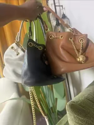 Leathee bucket bag #tiktokshopcreatorpicks #leatherbag #SummerWins 