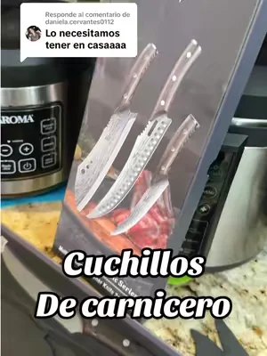Respuesta a @daniela.cervantes0112  SYOKAMI Juego de cuchillos, 3 cuchillos de cocina para cortar carne, cuchillo de carnicero #cuchillos #oferta #hogar #tiktokshop #paratiiiiiiiiiiiiiiiiiiiiiiiiiiiiiii 