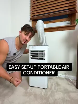 It couldn’t be any easier 🥵🏡❄️🥶 #tiktokshop #portableac #airconditioner #ac #portableairconditioner 