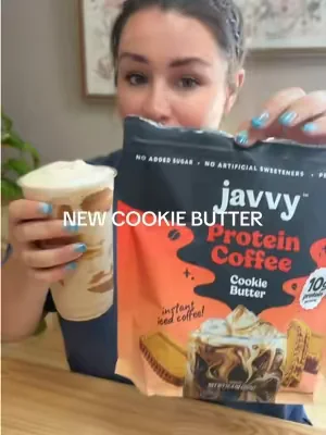 NEW cookie butter protein coffee omg!! @Javvy  #javvy #proteincoffee #javvyprotein #javvyblitz #dealsforyoudays 