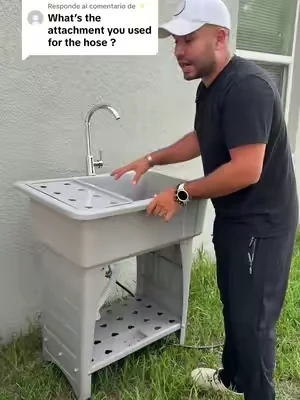 Respuesta a @✨ Lavadero de lavandería con grifo y repisa de almacenamiento para cuarto de lavado, garaje, jardín o patio. Fregadero profundo y resistente ideal para lavar herramientas, ropa, mascotas y trabajos de limpieza en exteriores. #LavaderoExterior #UtilitySink #LavaderoDeLavanderia #dealsforyoudays #tiktokshopcreatorpicks @Karlhome US 