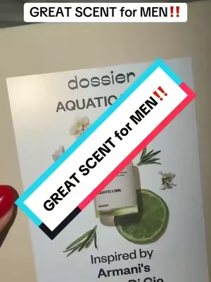 Smells like Armani’s ACQUA Di GIO‼️GREAT SCENT for MEN‼️ Aquatic Lime, Dossier, Men Perfume, Eau de Parfum, 50ml, Bergamot, Lime, Watermelon, Marine Notes, Jasmine, Cedarwood, Vetiver. #menscologne #tiktokshopcreatorpicks #colognetiktok #giftsforhim #dossierperfumes @Dossier Perfume 