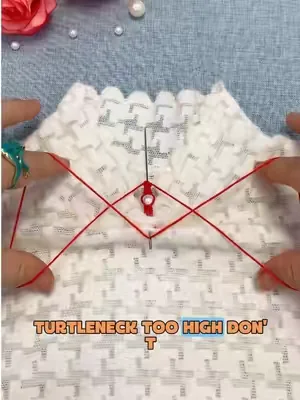 Too-high collars are easy to fix.#SewingProject#DIYClothes #DealsForYouDays #SummerWins#TikTokShopDealsforYouDays