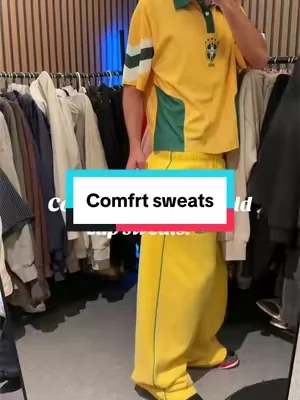 Comfrt striped sweats. #comfrt #comfrtsweats 
