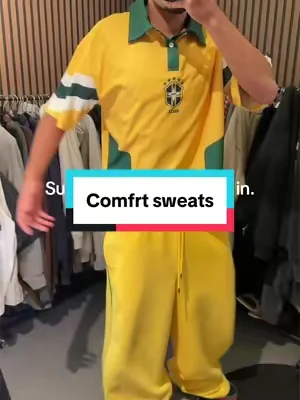 Comfrt striped sweats too clean. #comfrt #comfrtsweats 